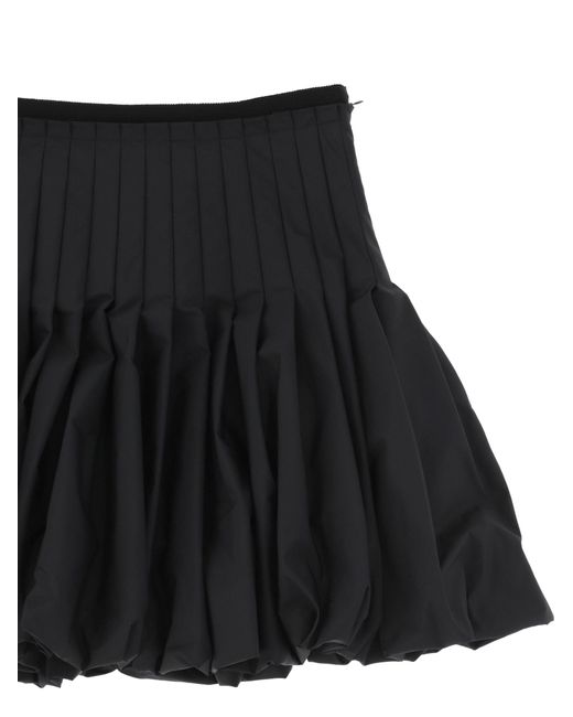 Dior Black Christian Pleated Mini Skirt