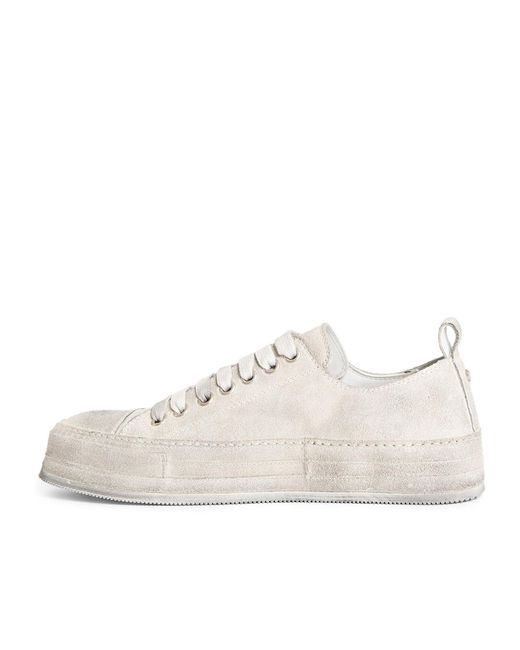Ann Demeulemeester White Nono Low-Top Leather Sneakers for men