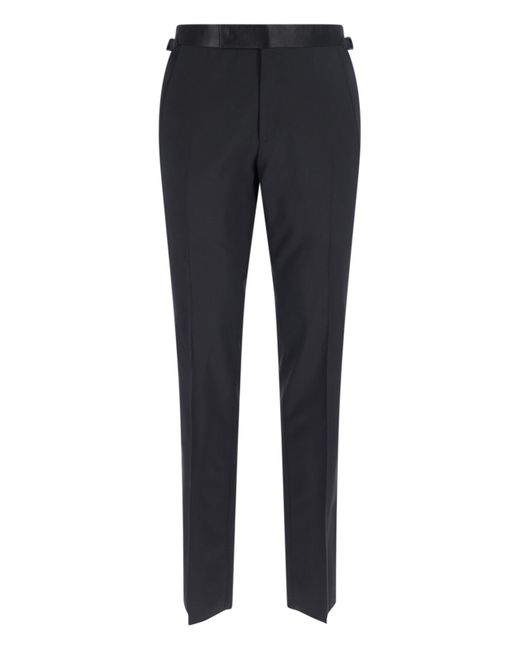 Tom Ford Black Single-Breasted Two-Piece Tailored Suit for men