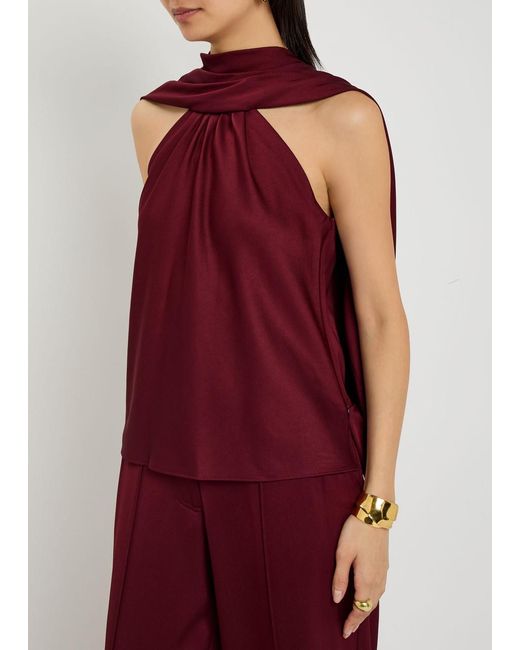Jonathan Simkhai Purple Satin Top