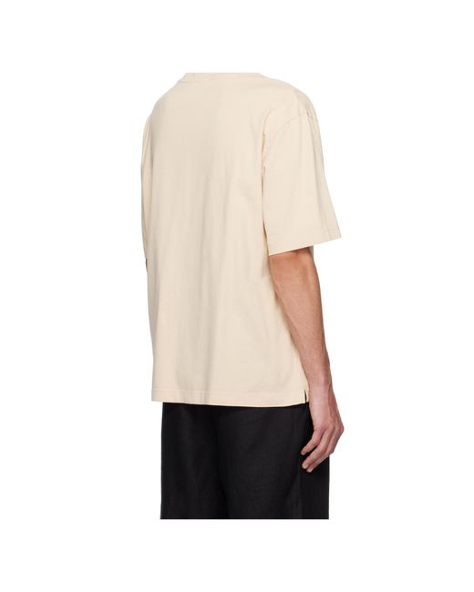 Maison Kitsuné Natural Cotton T-Shirt for men