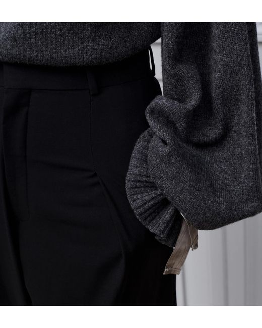 Dior Black Sweater With Removable Satin Collar