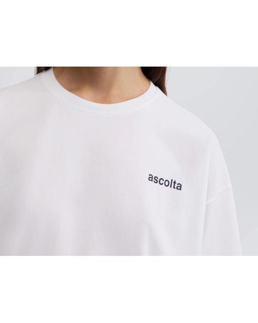 Aspesi White Knitted Round-Neck T-Shirt