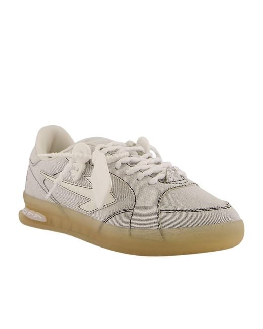 Off-White c/o Virgil Abloh Gray End Of Play Denim Sneakers for men