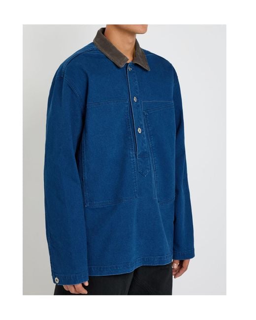 J.W. Anderson Blue Denim Overshirt for men