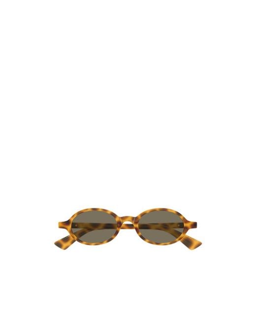 Bottega Veneta Multicolor Eyewear Oval Frame Sunglasses for men