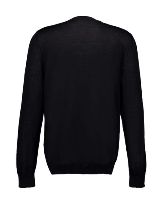Marni Blue Logo Embroidered Knit Sweater for men