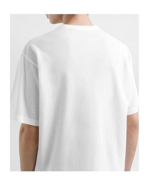 Dolce & Gabbana White Logo Tag Crewneck T-Shirt for men
