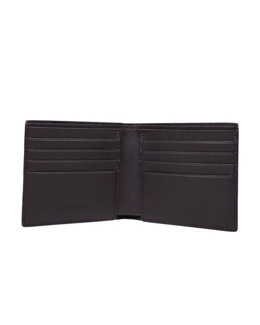 Bottega Veneta Black Intrecciato Bi-Fold Wallet for men
