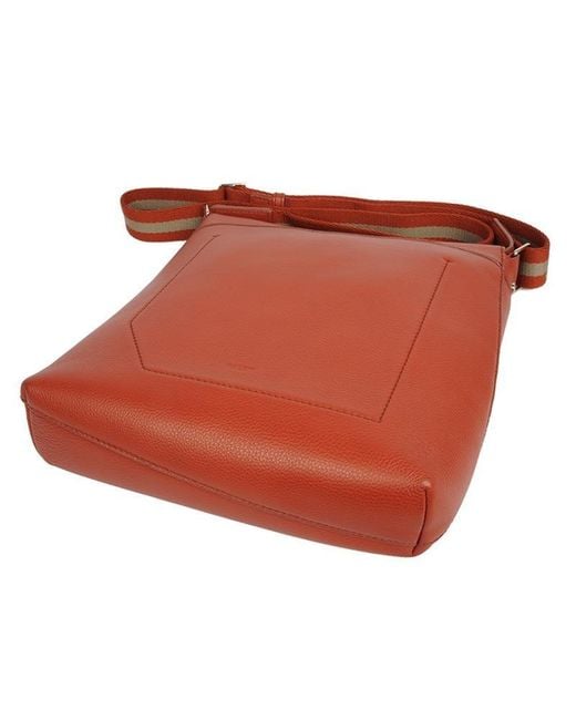 Bally Orange Logo Shoulder Bag for men