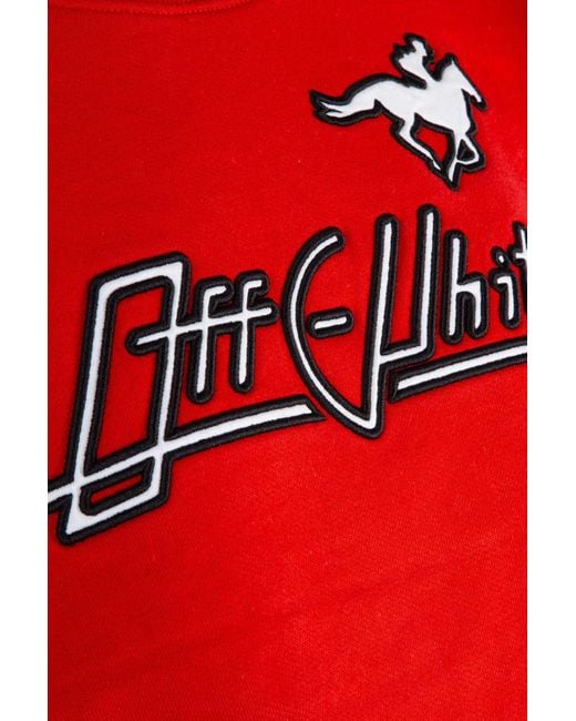 Off-White c/o Virgil Abloh Red Printed Pullover