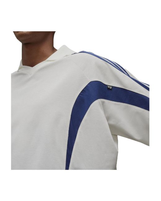 Y-3 Blue Cut Line T-Shirt for men