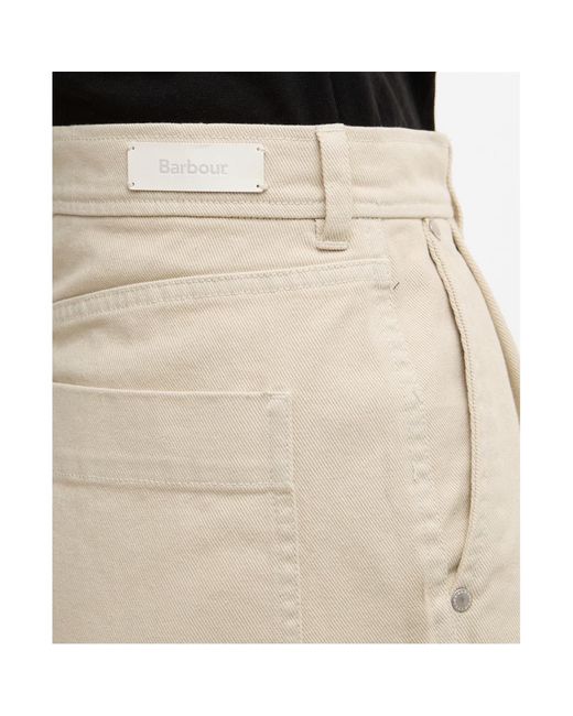 Barbour Natural Logo Patch Shorts