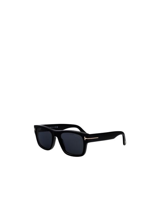 Tom Ford Black Eyewear Rectangular Frame Sunglasses