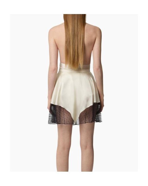 Nina Ricci White Halterneck Fringe-Detail Top