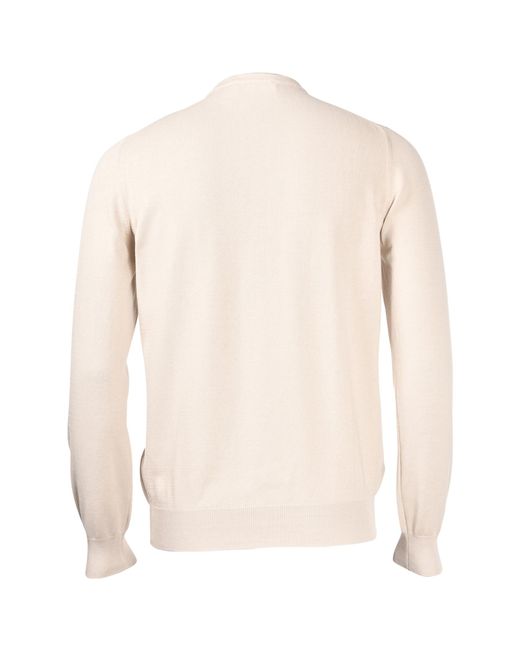 Gran Sasso Natural Crew Neck Knitted Sweater for men