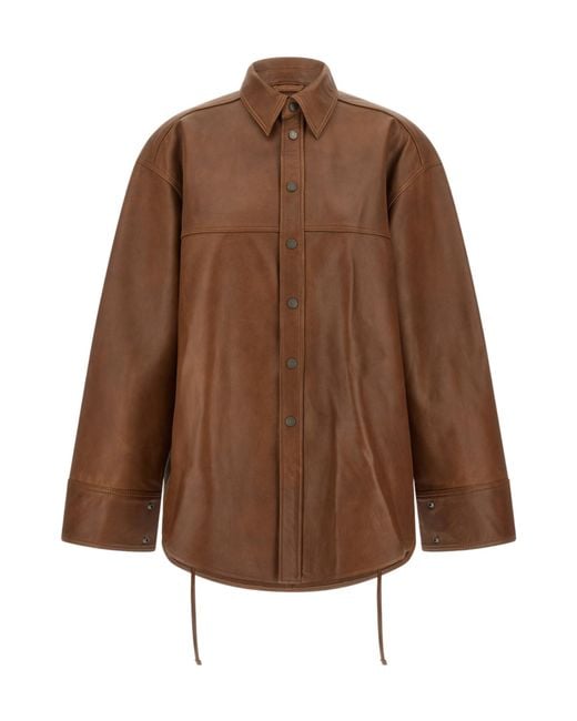 Haikure Brown Victoria Oversized Jacket