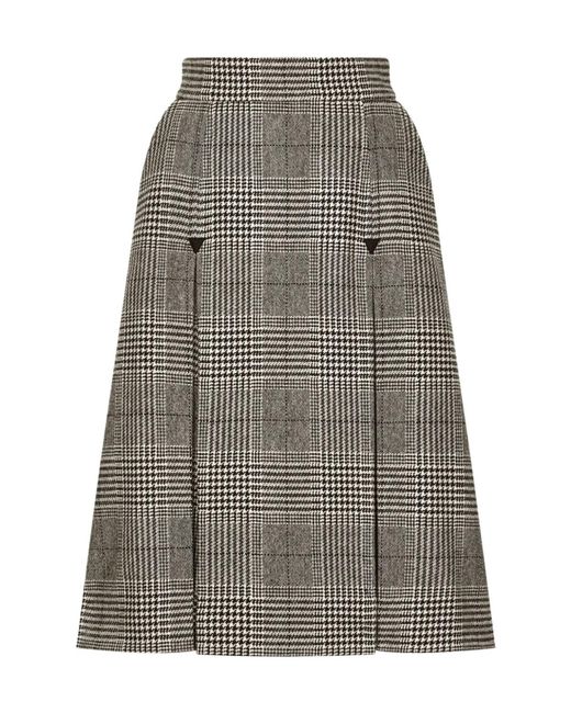 Dolce & Gabbana Gray Dolce &Amp Gabbana Longuette Skirt