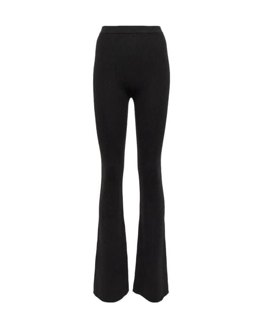 Rick Owens Black Logo Casual Pants