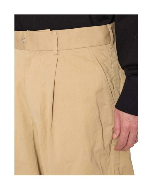 Kolor Natural Casual Trousers With Belt Loops for men