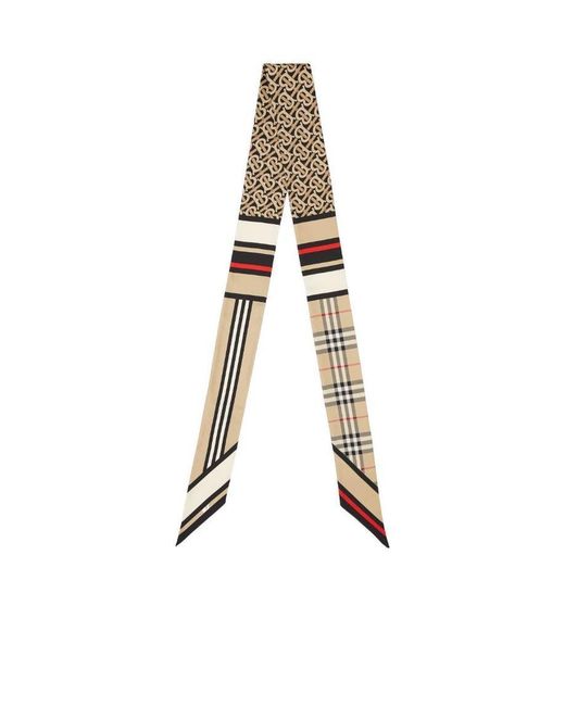 Burberry White Montage Printed Finished-Edge Scarf for men