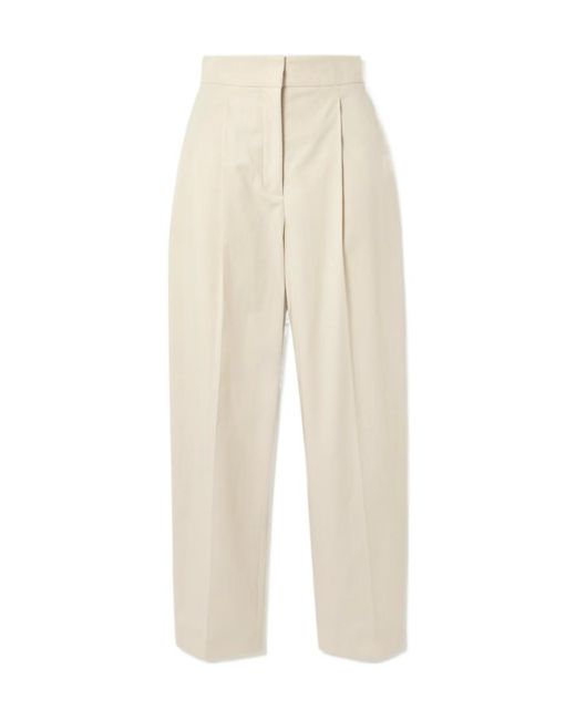 Joseph White Paver Cotton-Gauze Tapered Pants