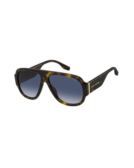 Marc Jacobs Blue Eyewear Pilot Frame Sunglasses for men
