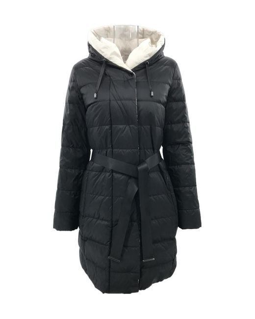 Weekend by Maxmara Black Double-Sided Hooded Down Jacket
