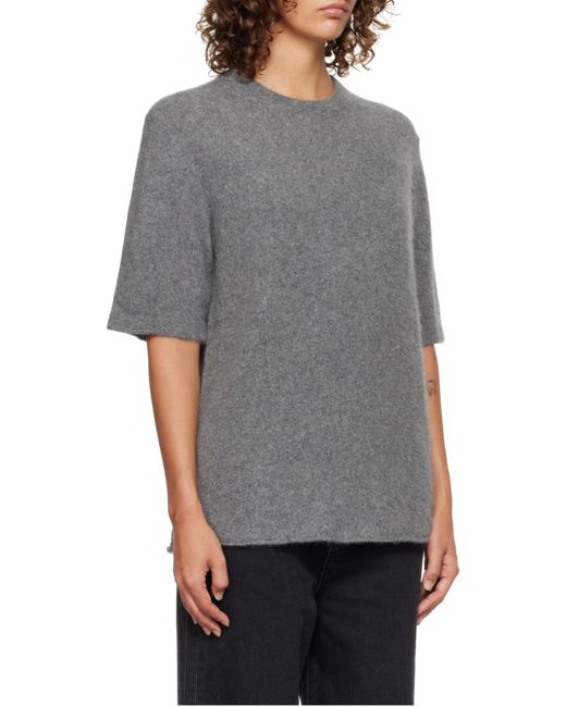 Loulou de Saison Gray Raven Crewneck Knitwear
