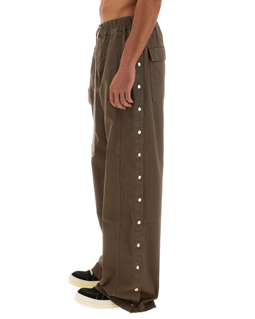 Rick Owens Brown Pusher Drawstring Pants for men