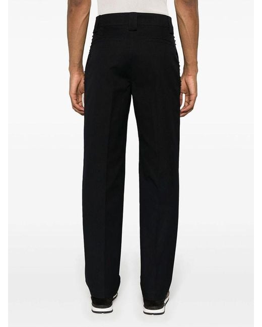 Valentino Black Rockstud Straight Tailored Trousers for men
