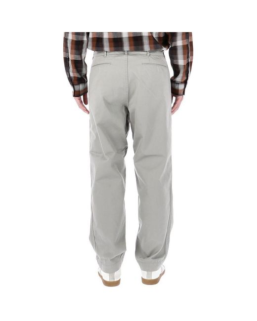 Nanamica Gray Casual Pants With Belt Loops for men