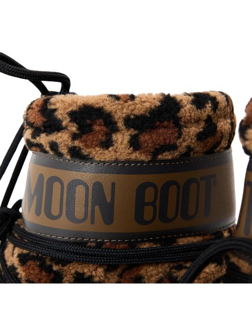 Moon Boot Brown Fleece Mini