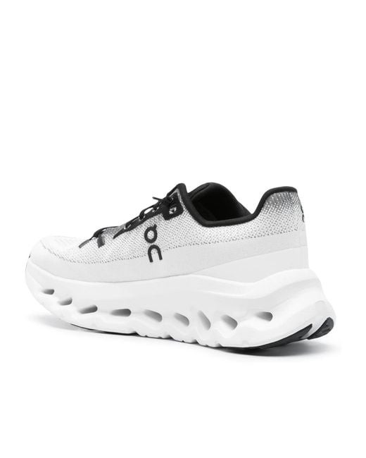 On Shoes White Cloudtilt Mesh Lace-Up Sneakers