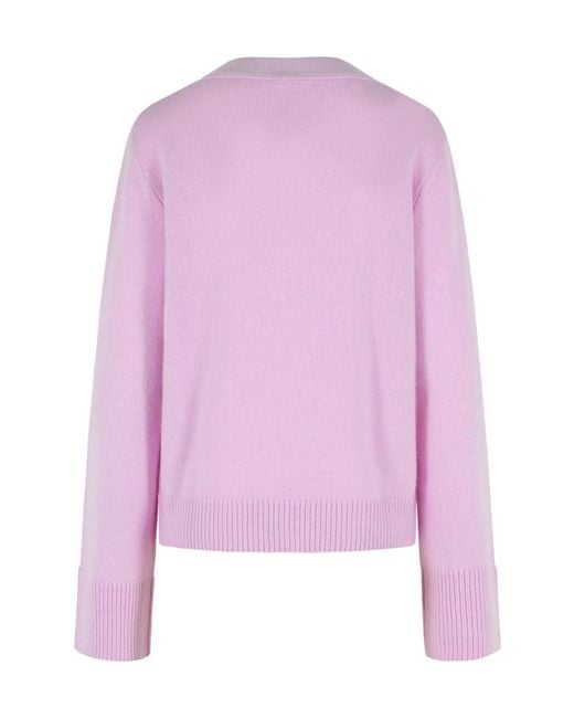 Lisa Yang Pink Marionette V-Neck Cardigan