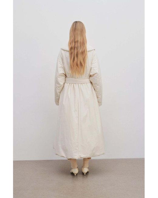 The Row White Francine Long Tunic Coat
