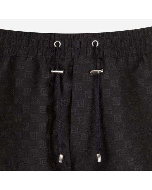 Balmain Black Drawstring Sweatpants for men
