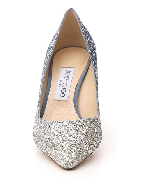 Jimmy Choo White Romy60 Pointed Heels