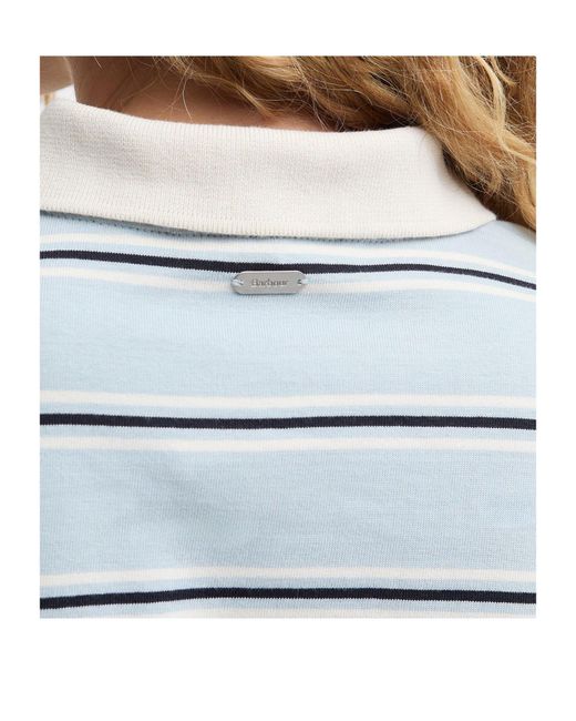 Barbour Blue Striped Polo Shirt