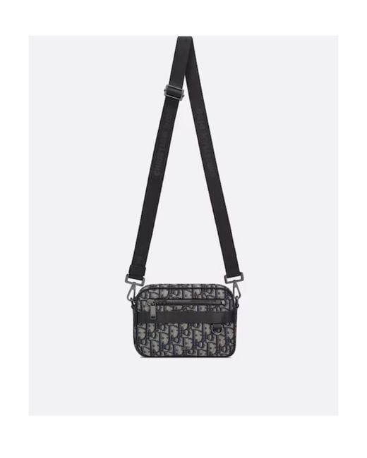 Dior Black Mini Safari Bag With Strap for men