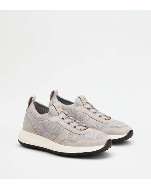 Tod's White Dot Socks Sneakers