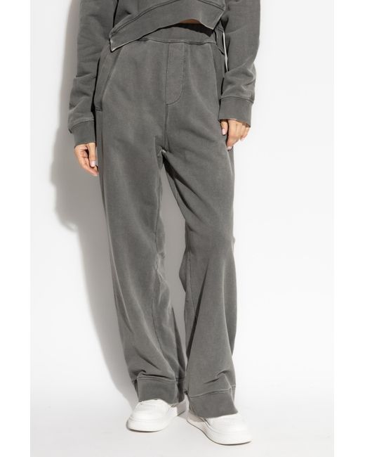 DSquared² Gray Wide Leg Sweatpants