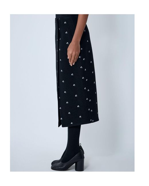 Rier Blue Walker Midi Skirt