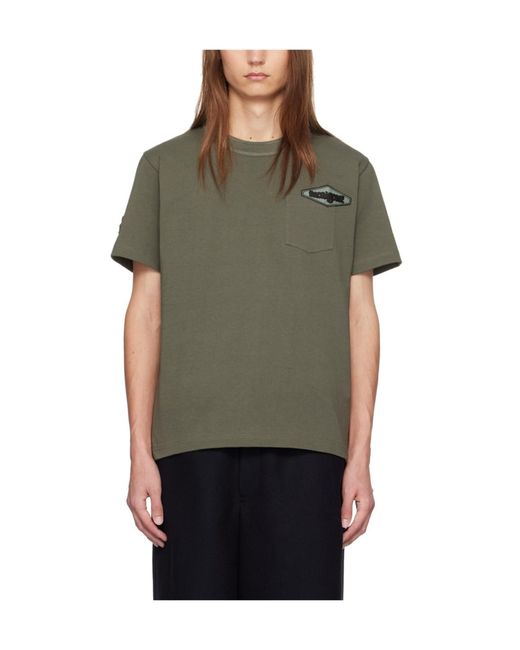 Sacai Black Gonz Patch Crewneck T-Shirt for men