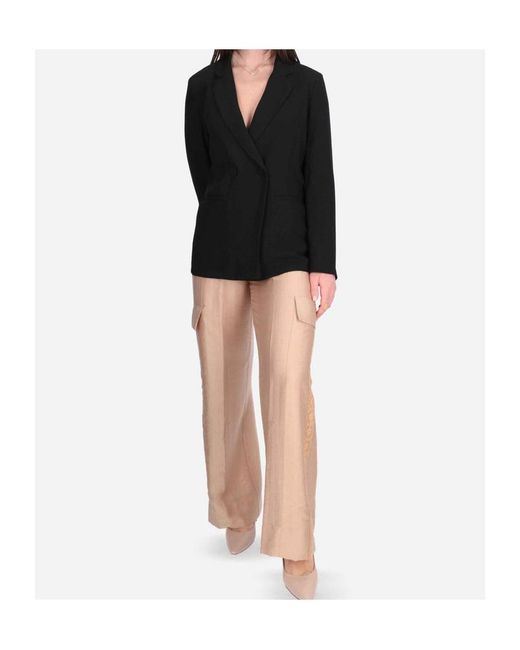 Blugirl Blumarine Natural Lace Trim Cargo Pants