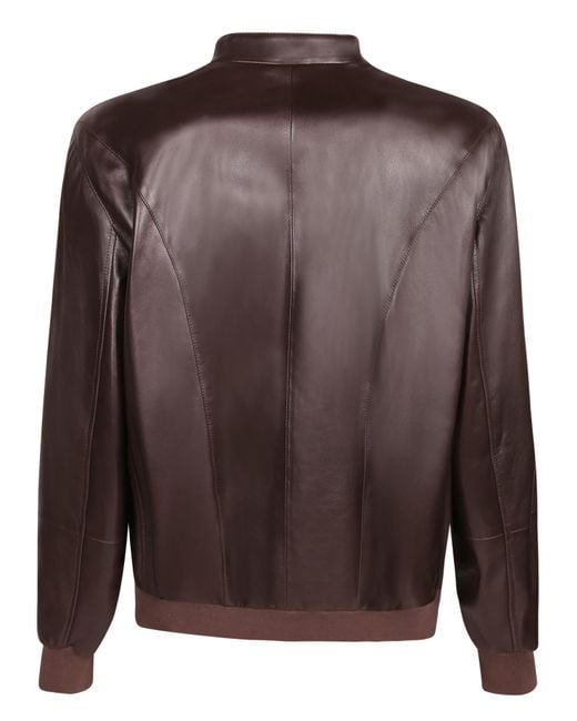 Brunello Cucinelli Brown Zip Jacket for men