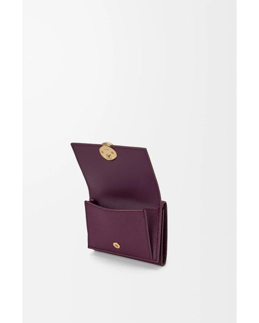 Loewe Purple Trifold Wallet