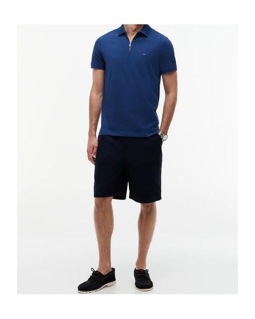 Tommy Hilfiger Blue Short-Sleeved Polo Shirt for men