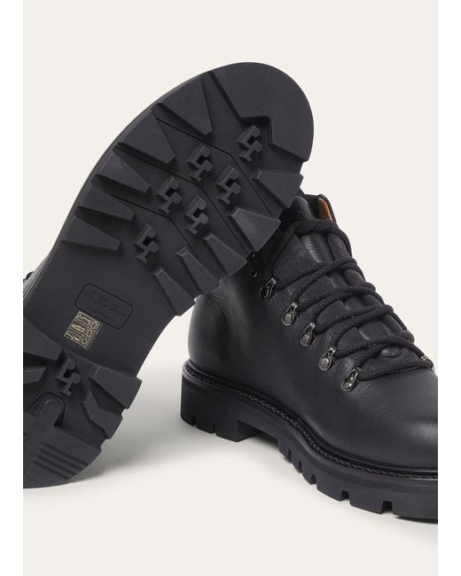 Loro Piana Black Beinn Walk Ankle Boots for men