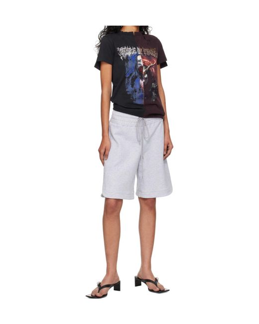Vetements Blue Cut-Up Fitted T-Shirt
